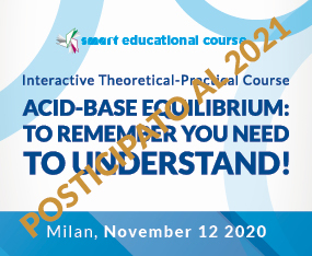 CORSO RESIDENZIALE<br>Interactive Theoretical-Practical Course - ACID-BASE EQUILIBRIUM: TO REMEMBER YOU NEED TO UNDERSTAND!